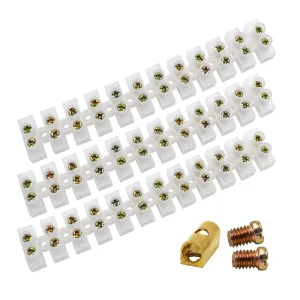 High Current X3 6012 Barrier Terminal Strip 60A 380V Tinned Copper 12P Electrical Wiring Terminal Block