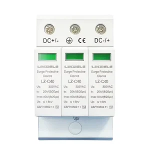 High Efficiency 1P 385VAC Surge Protection Devices Voltage Protector with T2 Type for Industrial Lightning Protection