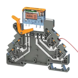 High Frequency Ultra thin Slim Electromagnetic Relay DIN Mount LED 6A 1NO1NC DC12 24V Sealed Protective Relay Socket