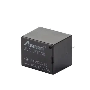 High Performance Miniature PCB Electromagnetic Relay AS3F T73 3V 10A 1Z Five Pin Black Sealed Home Appliances Industrial Control