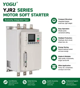 High Performance Motor Soft Starter YOGU YJR2 Series LCD Control Panel for Pump Fan Conveyor Crusher