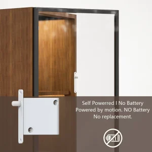High Power 10A Kinetic Wireless Switch No Battery Self-Powered Remote Wall Light Switch 50-100m Control Range for Cabinet LED