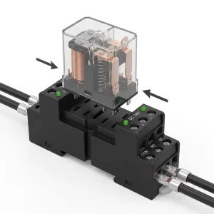High Power 16mm Ultra Narrow RY1S Relay with 1NO 1NC Contacts DC24V/AC220V Control Built-in Overheat Protection