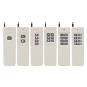High Power RF 433MHz Remote Control 1 2 4 Channel Wireless Controller With High Gain Antenna for Industrial Winch and Water Pump