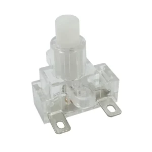 High Quality 2 Pin Push Button Switches Self locking Transparent Color 19 24mm for Extension Socket 10A 16A 250V