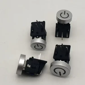 High Quality 8×8 Illuminated Electronic Push Button Switch with 4 Pins and Blue LED Light Side Pressure Tact Switch