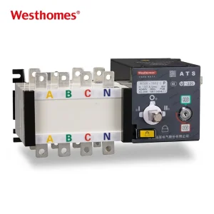 High Quality Automatic Dual Power Transfer Switch WCQ3-160 160A 3P/4P PC Type Three Phase 400V ATS for Solar Power Systems