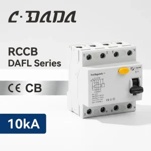 High Quality DALF Series Residual Current Circuit Breaker Moulded Diode Leakage Miniature 100V PA66 4.5kA Breaking Capacity