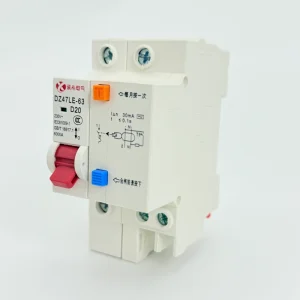 High Quality DZ47LE 63 1P RCBO Li Mini Residual Current Circuit Breaker Low Voltage Leakage Protection Home Distribution Box