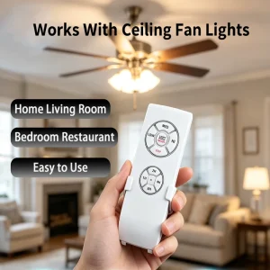 High Quality Household Invisible Wireless RF Smart Remote Control Switches 30m Range Battery Powered IP42 KaiYi YK 600 Fan Light