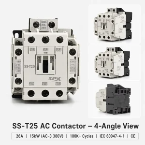 High Quality S T25 Mitsubishi Type AC Contactor 220V 380V Industrial Magnetic Motor Contactor for Electrical Use
