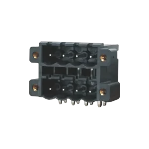 High Temp. Double Level Connector Right Angle 5.0/5.08mm with Flange Pluggable Terminal Block