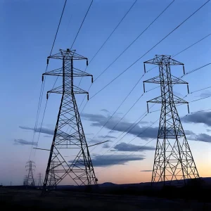 High Voltage 550KV Galvanized Electric Transmission Tower Power Distribution Equipment 30 Year Service Life Efficient Power