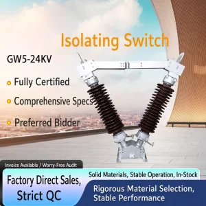 High Voltage Isolating Switch GW5 110 630 3150A Outdoor Pollution Resistant Disconnect Switch 110 KV