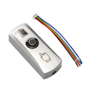 Home Office Access Control Lock System LED Light Metal Open Door Switch Zinc Alloy Door Exit Release Push Button