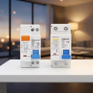 Household RCBO DZ30LE DZ40LE Series 30mA 0.1s Trip Type AC Residual Current Circuit Breaker Mini Earth Leakage Protector
