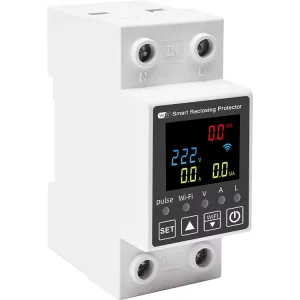 Household Remote Control Switch Wi-Fi Smart Recloser Timed Voice-activated Residual-current Circuit Breaker DIN Rail Mounting