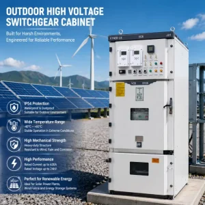 Huituo Heavy Duty Outdoor HV Switchgear Cabinet with Air Insulation for Solar Plant and Wind Farm Power Distribution System