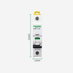 IC65 Series Miniature Circuit Breaker 1P Trip Characteristics C type Breaking Capacity 6KA air Switch Without Leakage