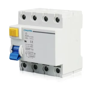 ID 63A Series RCCB Residual Current Circuit Breaker Copper PA66 2P 4P 16A 25A 40A 63A 6kA 10kA Leakage Overload Short Circuit