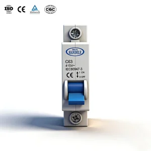 IEC Mini Mcb Electronic Mcb Circuit Breaker 415V 1P 63A Miniature Earth Leakage MCB Circuit Breaker