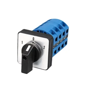 IG26-25A 4P Metal Motor Reversing Voltmeter Ammeter Control 1-0-2 Change-Over Selector Switch 3 Phase 4 Position Rotary Switches