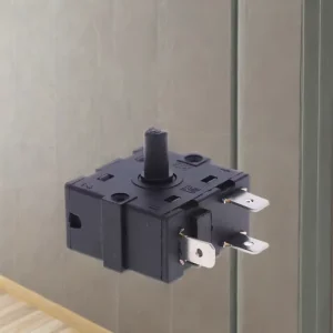 IP36 250v Black Actuator Rotary Switch for Oven Parts Plastic Material