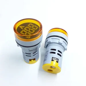 IP55 22mm Mini Digital AD16-22 DSV 220V Current and Voltage Meter with LED Display Signal Indicator Light for Distribution Box
