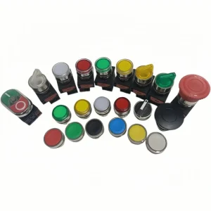 IP65 22mm Green Color Rotary Selector Switch with Key Prevent Accidental Operation Ensure Workplace Security