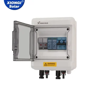IP65 DC Combiner Box Outdoor Waterproof 1 Input 1 Output Solar Surge Lightning Power Distribution Equipment