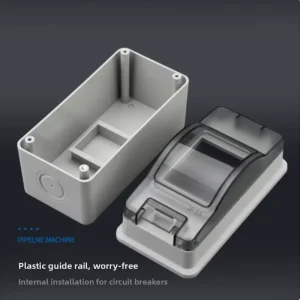 IP65 Distribution Box HT 2 Circuit MCB Enclosure 2P Plastic Surface mounted C45 type Circuit Breaker air Switch Box