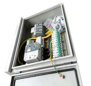 IP65 Weatherproof Grid Connection Cabinet 3 Input 1 Output 125A RCBO Surge Protector Frontend Circuit Breaker Protection