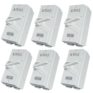IP66 Outdoor Waterproof Isolating Switch UKF 220V 440V ABS Copper 20A 63A Circuit Breaker Transfer Load