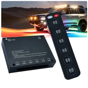 IP67 12V 24V 4 6 8 12 Gang Wireless Switch Panel Remote Control Receiver Circuit for 4X4 Car Truck LED Auxiliary Lamp