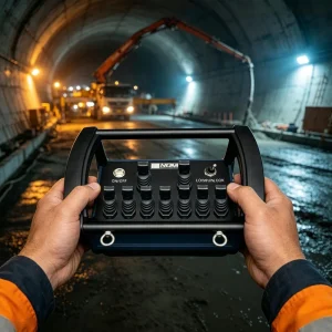 IP67 Dust & Waterproof Industrial Wireless Hydraulic Remote Controller for Damp Dusty Tunnel Drilling Sites