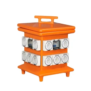 IP67 Portable 3 Phase Plastic Portable Stage Waterproof Power Distribution Stage Power Supply Board Electrical Equipment