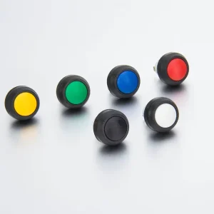 IP67 Waterproof 12mm Momentary Push Button Switch Plastic Power Button 2-Pin Terminal 1NO Combination Max Current 2A