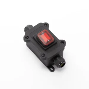IP67 Waterproof 20A 250V Inline Cord 4Pin 2 Position Outdoor Toggle Rocker Button Dual-Sided Auto Switch