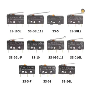 Imported Genuine Light Touch Industrial 0.1A Metal Micro Switch SS-01 Button Limit Travel Switch