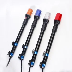 Indicator Lights 4 LED Patrol Warning Lights 12 24V Motorcycle Rear Pillar Warning Light Pole Light