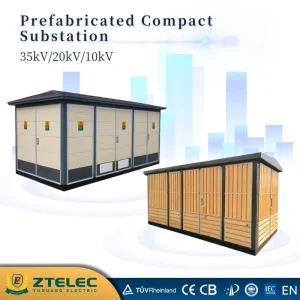 Indoor Outdoor Use 1250kva Power Distribution Equipment Box Type 35kV Prefabricated Substation Use for Commercial Centers