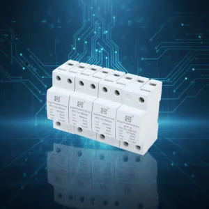 Industrial 3P 2P Lightning Protection Power Surge Protector with 20000A Max Discharge Current Plastic