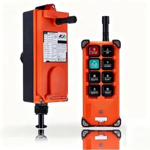 Industrial 6-Button Remote Control for Crane F21 E1B Transmitter Receiver LED Light 24V Control Switch Silicon Keypad