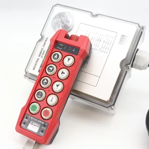 Industrial 8 Buttons Double Speed Crane Remote Control with Emergency Stop Switch Anti interference for Hoist Overhead Crane