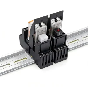 Industrial Control ABS/PC Material 8 Pin Protective Relay Module Socket Sealed Base Customizable OEM/ODM Available