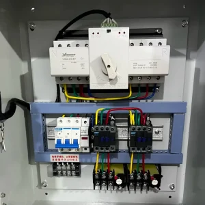 Industrial Controls 415V Automatic Changeover Switch Dual Motor Electric Control Panel Metal 3 Phase Distribution Board ATS Set