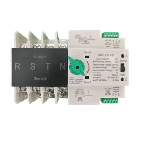 Industrial Dual Power 4P Automatic Transfer Switch SLQ1 125 Electrical ATS