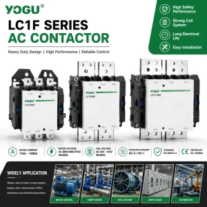 Industrial Electrical AC Contactor LC1F Series High Performance Three Phase Magnetic Contactor OEM Available