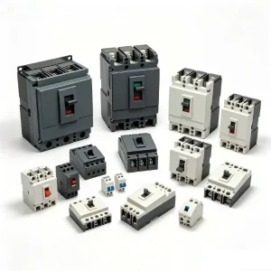 Industrial Household Circuit Breaker MCB Molded Air Earth Leakage Breaker Set