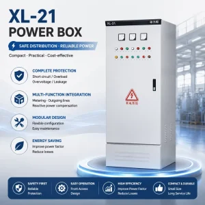 Industrial Indoor Low Voltage Distribution Cabinet with IP54 Rating and Electromagnetic Lock XL 21 Model